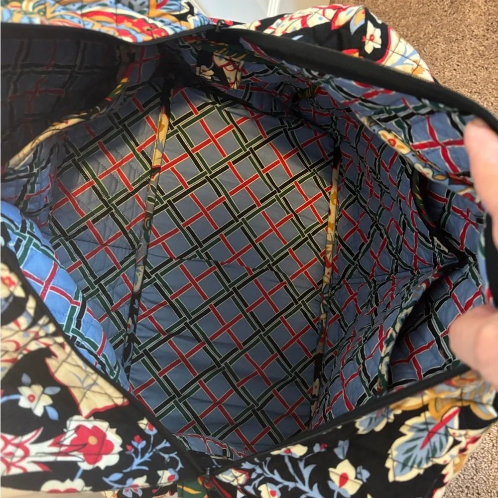 Vera Bradley Black Floral Travel Bag - Picture 2 of 6